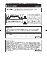 Предварительный просмотр 3 страницы Sharp AN-SV100T Instruction Manual