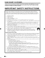 Preview for 6 page of Sharp Aquos 10P02-MA-NM Operation Manual