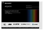 Sharp AQUOS 4T-C50AH1X Operation Manual preview