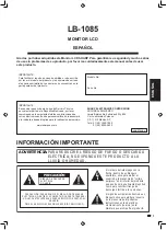 Preview for 67 page of Sharp AQUOS LB-1085 Operation Manual