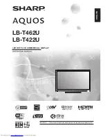 Предварительный просмотр 1 страницы Sharp Aquos LB-T422U Operation Manual