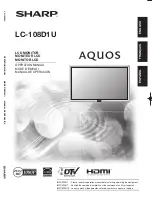 Sharp Aquos LC-108D1U Operation Manual предпросмотр