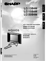 Предварительный просмотр 1 страницы Sharp Aquos LC-13B4M Operation Manual