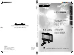 Sharp Aquos LC-13B8U Operation Manual preview