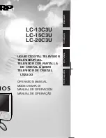 Предварительный просмотр 1 страницы Sharp Aquos LC-13C3U Operation Manual