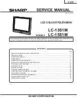 Sharp Aquos LC-13S1M Service Manual предпросмотр