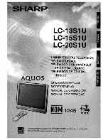 Sharp Aquos LC-13S1U Operation Manual preview