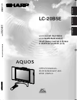 Sharp AQUOS LC-15B5E Operation Manual preview