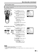 Preview for 17 page of Sharp AQUOS LC-15E2E Operation Manual