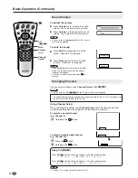 Предварительный просмотр 20 страницы Sharp AQUOS LC-15L1E Operation Manual