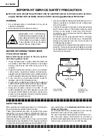 Предварительный просмотр 2 страницы Sharp AQUOS LC-15S5U Service Manual