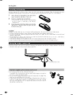 Предварительный просмотр 6 страницы Sharp Aquos LC-19A1E Operation Manual