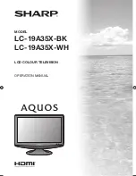 Sharp AQUOS LC-19A35X-BK Operation Manual предпросмотр