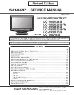 Sharp AQUOS LC-19D45U Service Manual preview