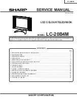 Sharp Aquos LC-20B4M Service Manual предпросмотр