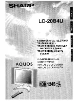 Sharp Aquos LC-20B4U Operation Manual предпросмотр