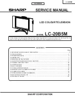 Sharp AQUOS LC-20B5M Service Manual предпросмотр