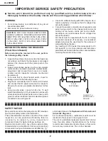 Предварительный просмотр 2 страницы Sharp AQUOS LC-20B5M Service Manual