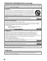 Preview for 3 page of Sharp Aquos LC-20B6U Operation Manual