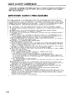 Предварительный просмотр 3 страницы Sharp Aquos LC-20S5U Operation Manual