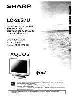 Sharp Aquos LC-20S7U Operation Manual preview