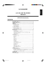 Preview for 2 page of Sharp Aquos LC-22AA1M Operation Manual