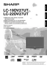 Sharp AQUOS LC-22DV27U Operation Manual preview