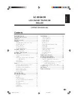 Preview for 2 page of Sharp AQUOS LC-22GA3H Operation Manual