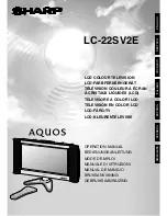 Предварительный просмотр 1 страницы Sharp AQUOS LC-22SV2E Operation Manual