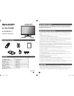 Sharp Aquos LC-24LE155M Operation Manual предпросмотр