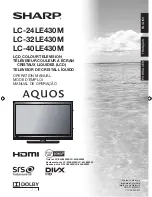 Sharp AQUOS LC-24LE430M Operation Manual предпросмотр