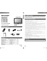 Preview for 1 page of Sharp Aquos LC-26A37M Operation Manual