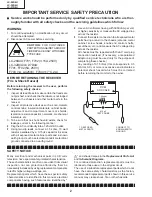 Preview for 2 page of Sharp Aquos LC 26D4U Service Manual