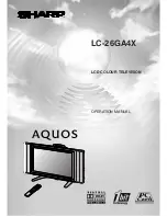 Preview for 1 page of Sharp Aquos LC-26GA4X Operation Manual