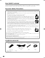 Preview for 4 page of Sharp Aquos LC-26GA6E Operation Manual