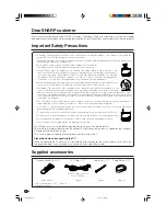 Preview for 3 page of Sharp AQUOS LC-26P50E Operation Manual