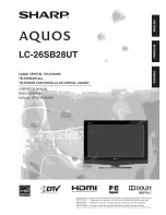 Sharp AQUOS LC-26SB28UT Operation Manual preview