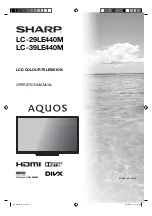 Sharp AQUOS LC-29LE440M Operation Manual preview