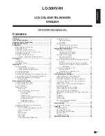 Preview for 2 page of Sharp Aquos LC-30HV4H Operation Manual