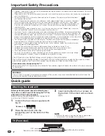 Preview for 4 page of Sharp Aquos LC-32A47E Operation Manual