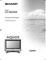 Sharp Aquos LC-32AX5H Operation Manual preview