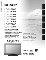 Sharp Aquos LC-32B20E Operation Manual preview