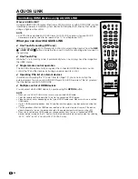 Preview for 22 page of Sharp Aquos LC-32B20E Operation Manual