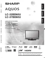 Preview for 1 page of Sharp AQUOS LC-32BD60U Operation Manual