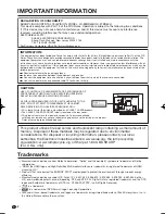 Preview for 4 page of Sharp AQUOS LC-32BD60U Operation Manual