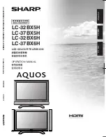 Sharp AQUOS LC-32BX5H Operation Manual предпросмотр