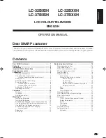 Preview for 2 page of Sharp AQUOS LC-32BX5H Operation Manual