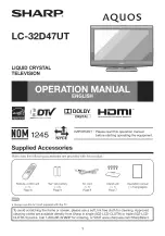 Sharp AQUOS LC-32D47UT Operation Manual предпросмотр