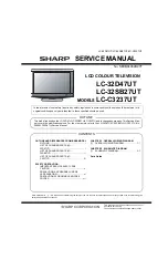 Sharp AQUOS LC-32D47UT Service Manual предпросмотр