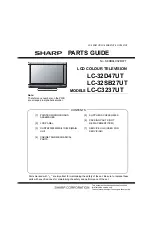 Preview for 13 page of Sharp AQUOS LC-32D47UT Service Manual